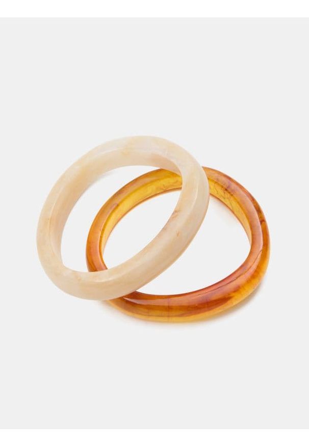 Sinsay - Bransoletki typu bangle 2 pack - wielobarwny