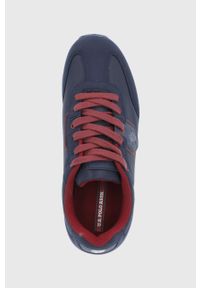 U.S. Polo Assn. Buty kolor granatowy. Nosek buta: okrągły. Zapięcie: sznurówki. Kolor: niebieski. Materiał: guma #4
