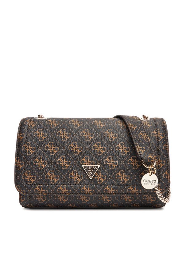 Guess Torebka Noelle II HWQG96 72210 Brązowy. Kolor: brązowy. Materiał: skórzane