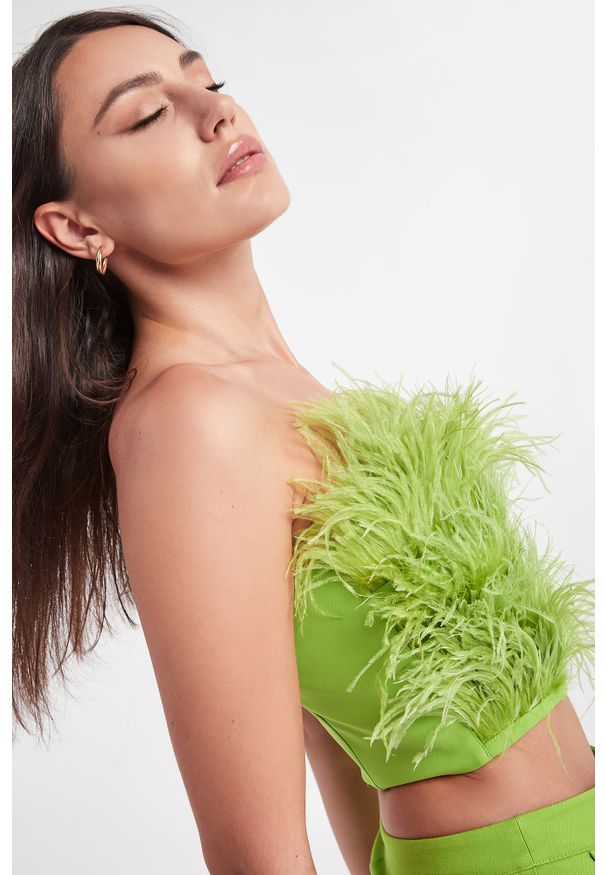 Patrizia Pepe - Top PATRIZIA PEPE. Długość rękawa: bez ramiączek. Wzór: aplikacja