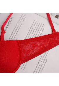 Intica - Biustonosz push-up regulowany z majtkami komplet modelujący Starlin. Kolor: czerwony. Materiał: materiał #3