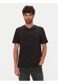 TOMMY HILFIGER - Tommy Hilfiger T-Shirt Essential MW0MW39249 Czarny Regular Fit. Kolor: czarny. Materiał: bawełna