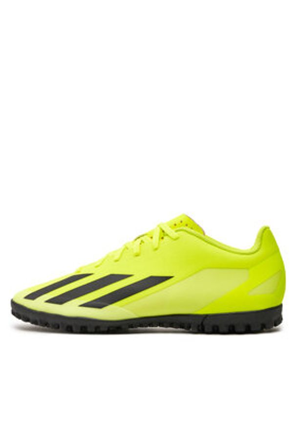 Adidas - adidas Buty do piłki nożnej X Crazyfast Club Turf Boots IF0723 Żółty. Kolor: żółty. Materiał: materiał