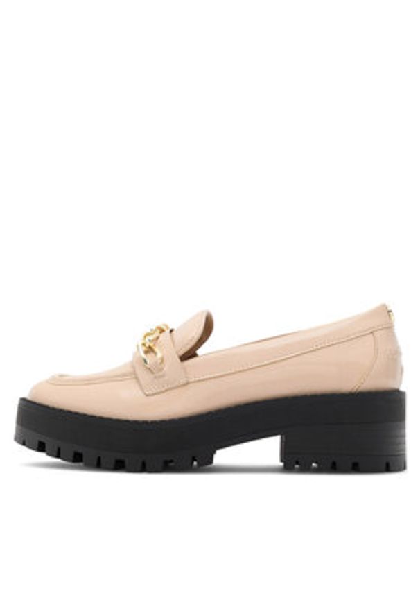 Nine West Loafersy NYLA 8123-1 Beżowy. Kolor: beżowy. Materiał: syntetyk