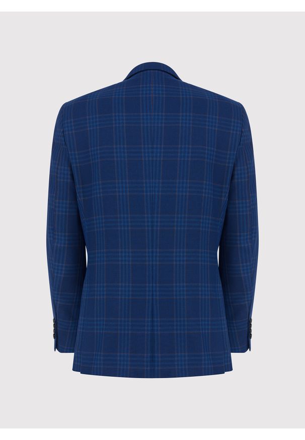 Pako Lorente - PAKO LORENTE – Granatowa marynarka casualowa w kratę. Okazja: na co dzień. Kolor: niebieski. Styl: casual