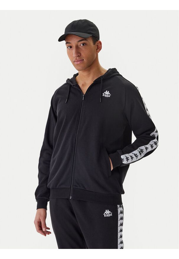 Kappa Bluza Banda Zamin 3 331U3ZW Czarny Regular Fit. Kolor: czarny. Materiał: bawełna