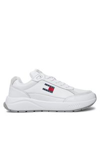 Tommy Jeans Sneakersy Tjm Runner Full Leather Ess EM0EM01445 Biały. Kolor: biały. Materiał: materiał #1