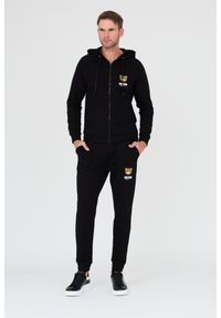 MOSCHINO Czarne męskie spodnie dresowe, Rozmiar M. Kolor: czarny. Materiał: dresówka #3