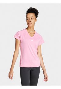 Adidas - adidas Koszulka techniczna Train Essentials IS3963 Różowy Slim Fit. Kolor: różowy. Materiał: syntetyk