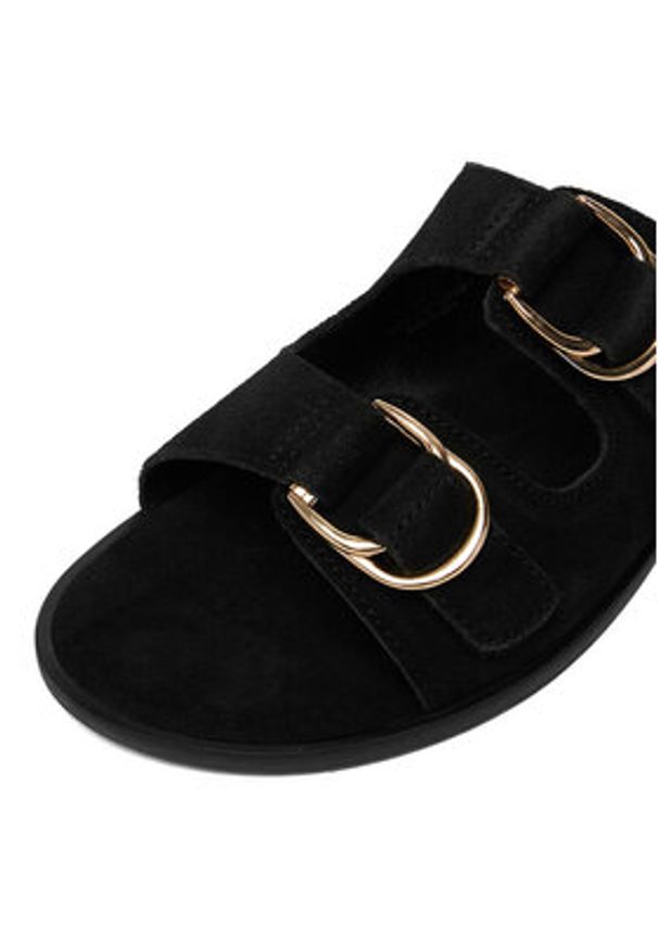 U.S. Polo Assn. Klapki EO-KATYA001W/6S1 Czarny. Kolor: czarny. Materiał: zamsz, skóra