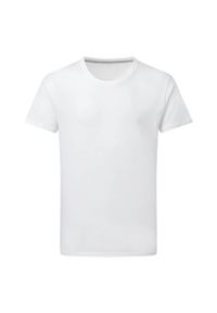 SG - Męska Koszulka Z Doskonałym Nadrukiem. Kolor: biały. Wzór: nadruk. Sport: turystyka piesza #1