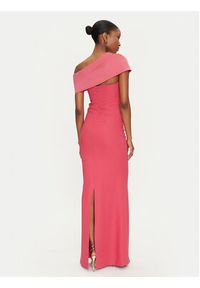 Marciano Guess Sukienka wieczorowa 5GGK11 7300A Koralowy Slim Fit. Kolor: pomarańczowy. Materiał: syntetyk. Styl: wizytowy #4