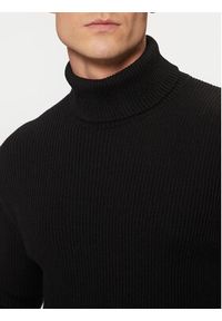Stone Island Golf 8115552C2 Czarny Regular Fit. Typ kołnierza: golf. Kolor: czarny. Materiał: wełna