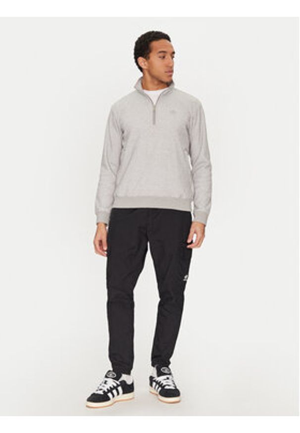 Adidas - adidas Bluza Trefoil Essentials Waffle JD2447 Szary Regular Fit. Kolor: szary. Materiał: bawełna