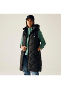 Regatta - Kamizelka damska ocieplana długa Rurietta. Kolor: czarny. Materiał: puch. Długość rękawa: bez rękawów. Długość: długie. Styl: elegancki #1