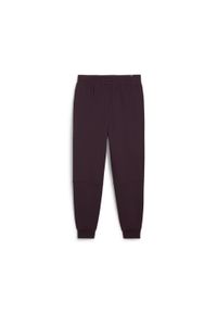 Puma Spodnie Ess+ Tape Fl Cl 84904245. Kolor: fioletowy. Materiał: dresówka