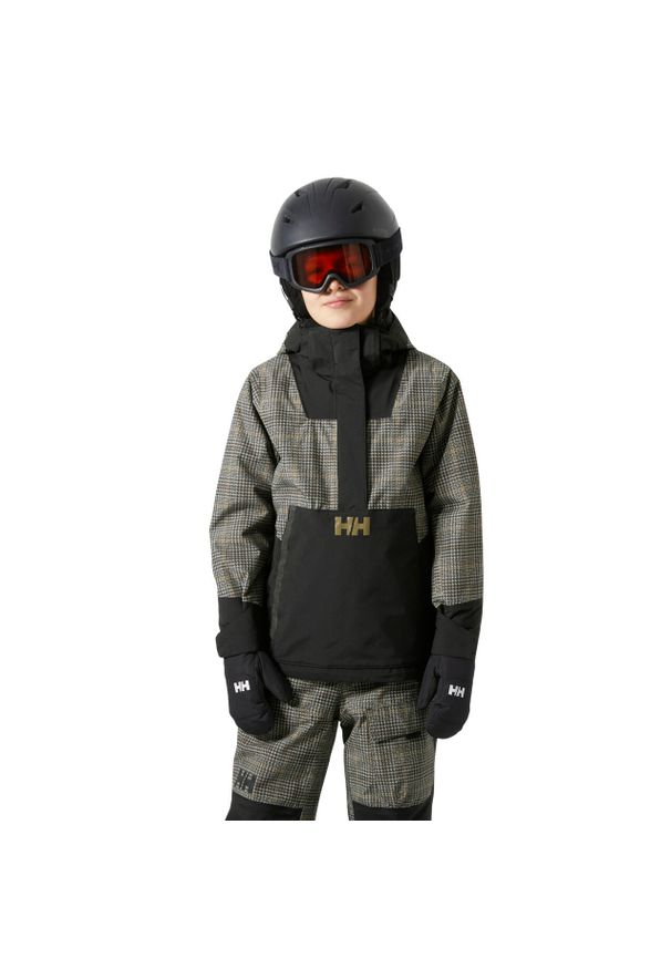 Kurtka narciarska 1/2 zipp dla dzieci Helly Hansen Ride. Kolor: czarny. Sezon: zima. Sport: narciarstwo