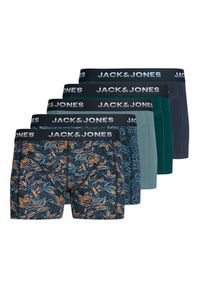 Jack & Jones - Jack&Jones Komplet 5 par bokserek Maxwell 12283390 Zielony. Kolor: zielony. Materiał: bawełna #7