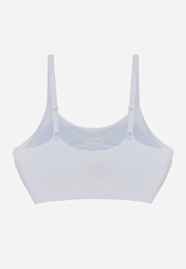 Renee - Niebieski Usztywniany Biustonosz o Bezszwowym Wykończeniu Bez Fiszbin Leanoreth. Kolor: niebieski. Wzór: gładki