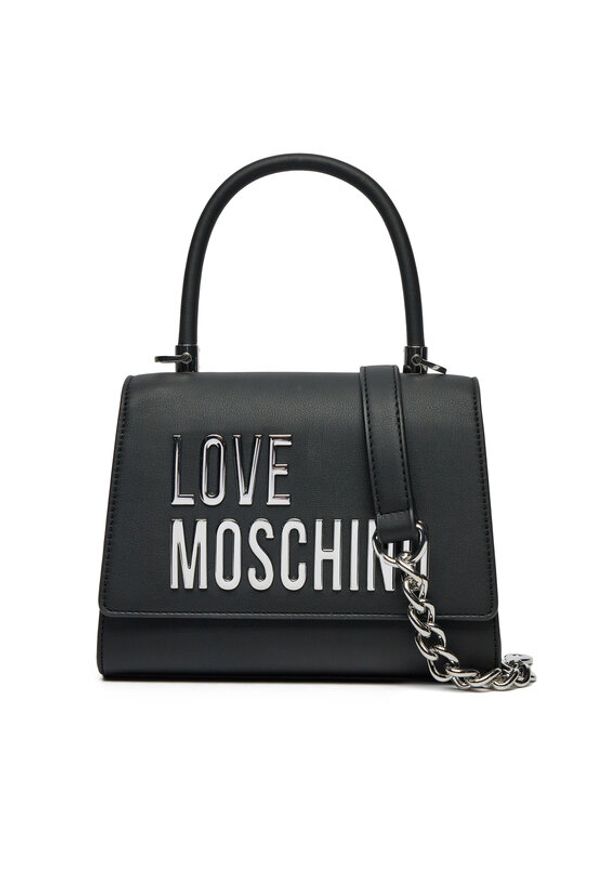 Love Moschino - LOVE MOSCHINO Torebka JC4024PP1MKD000B Czarny. Kolor: czarny. Materiał: skórzane