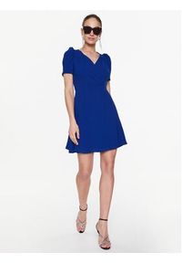 Morgan Sukienka codzienna 221-RIGINA.F Niebieski Regular Fit. Okazja: na co dzień. Kolor: niebieski. Materiał: syntetyk. Typ sukienki: proste. Styl: casual #10
