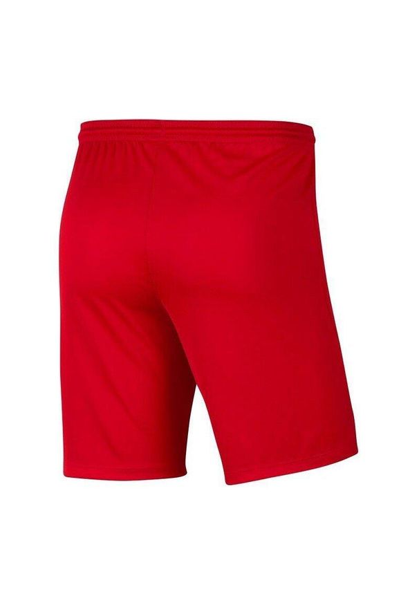 Spodenki piłkarskie męskie Nike Dry Park III treningowe szybkoschnące Dri Fit. Kolor: czerwony. Technologia: Dri-Fit (Nike). Sport: piłka nożna