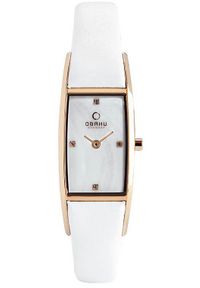 OBAKU - Zegarek damski Obaku Denmark V150LVWRW biały. Kolor: biały #1