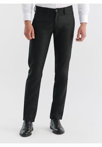 Pako Lorente - PAKO LORENTE – Spodnie męskie czarne P22WF-WX-003-C-0. Kolor: czarny. Materiał: poliester, wiskoza, elastan. Wzór: gładki #1
