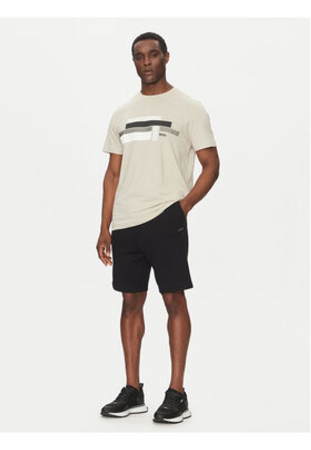 BOSS T-Shirt Glamping 50538923 Beżowy Relaxed Fit. Kolor: beżowy. Materiał: bawełna