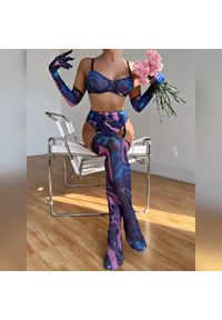 Intica - Komplet bielizny pięcioczęściowy elegancki na wieczór Shafeeka. Kolor: wielokolorowy. Materiał: materiał #8