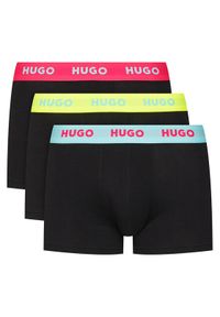 Hugo - HUGO Komplet 3 par bokserek 50532611 Czarny. Kolor: czarny. Materiał: bawełna