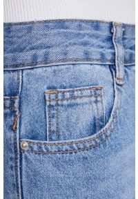 Answear Lab Jeansy bawełniane damskie high waist. Stan: podwyższony. Kolor: niebieski. Styl: wakacyjny