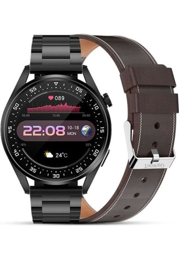 Smartwatch Giewont GW450-3 Czarny (GW450-3). Rodzaj zegarka: smartwatch. Kolor: czarny
