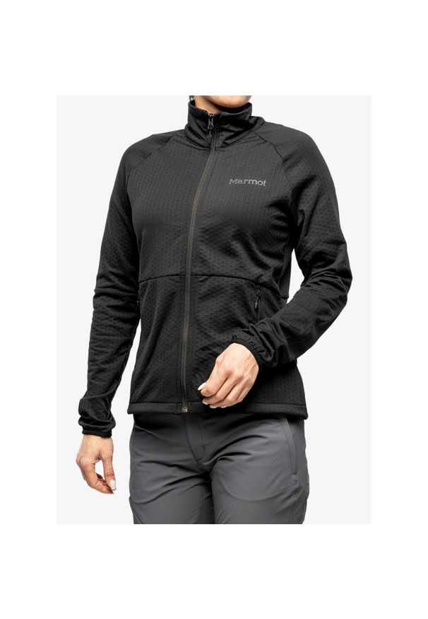 Bluza polarowa damska Marmot Leconte Fleece Jacket. Kolor: czarny. Materiał: polar