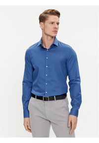 Calvin Klein Koszula K10K108426 Niebieski Slim Fit. Kolor: niebieski. Materiał: bawełna #1