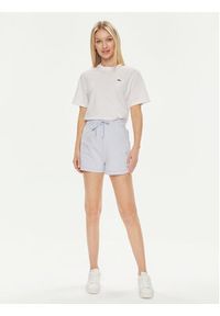 Lacoste T-Shirt TF7215 Biały Slim Fit. Kolor: biały. Materiał: bawełna