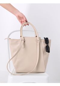 Sinsay - Torebka - beżowy. Kolor: beżowy #1