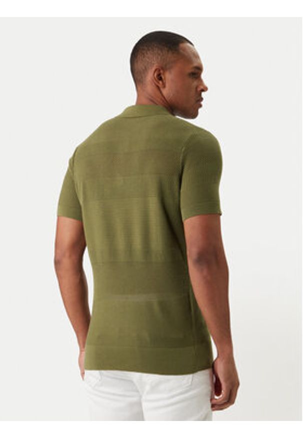 Karl Lagerfeld - KARL LAGERFELD Polo 655009 562301 Zielony Regular Fit. Typ kołnierza: polo. Kolor: zielony. Materiał: bawełna