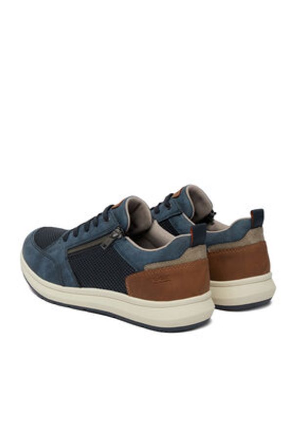 Rieker Sneakersy 16901-14 Granatowy. Kolor: niebieski. Materiał: materiał