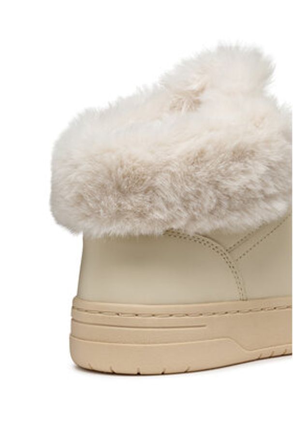 Geox Sneakersy D Sedral Court D564QC 00085 C1122 Écru. Materiał: skóra