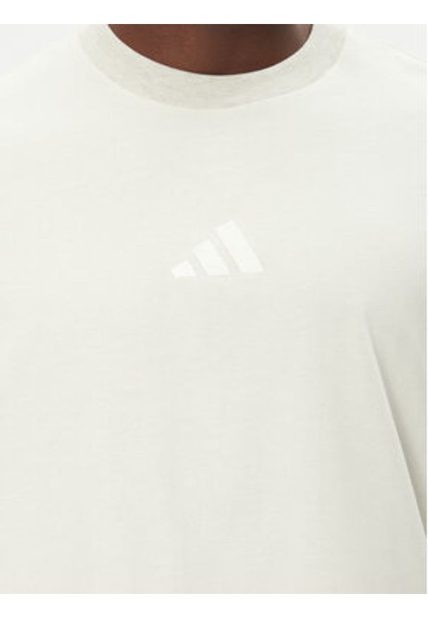 Adidas - adidas T-Shirt ALL SZN Colorblock JJ3679 Biały Loose Fit. Kolor: biały. Materiał: bawełna