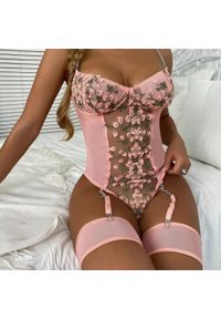 Intica - Body koronkowe damskie na specjalne okazje Jobina. Kolor: czarny. Materiał: koronka #2