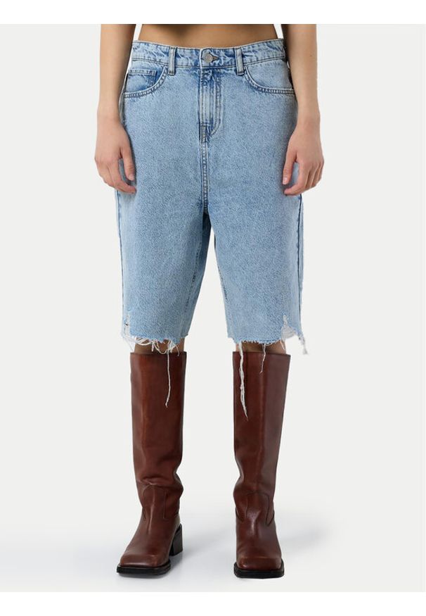 Noisy may - Noisy May Szorty jeansowe Jytte 27030816 Niebieski Straight Fit. Kolor: niebieski. Materiał: bawełna