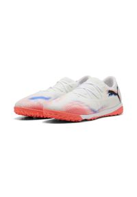 Puma - Buty piłkarskie unisex FUTURE 8 MATCH TT niskie PUMA White Black Glowing Red. Kolor: czerwony, biały, wielokolorowy, czarny. Sport: piłka nożna