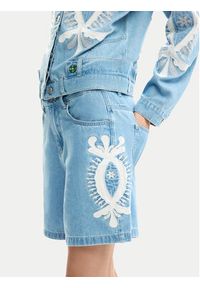 Desigual Szorty jeansowe Wakand 26SWDD45 Niebieski Relaxed Fit. Kolor: niebieski. Materiał: bawełna #3