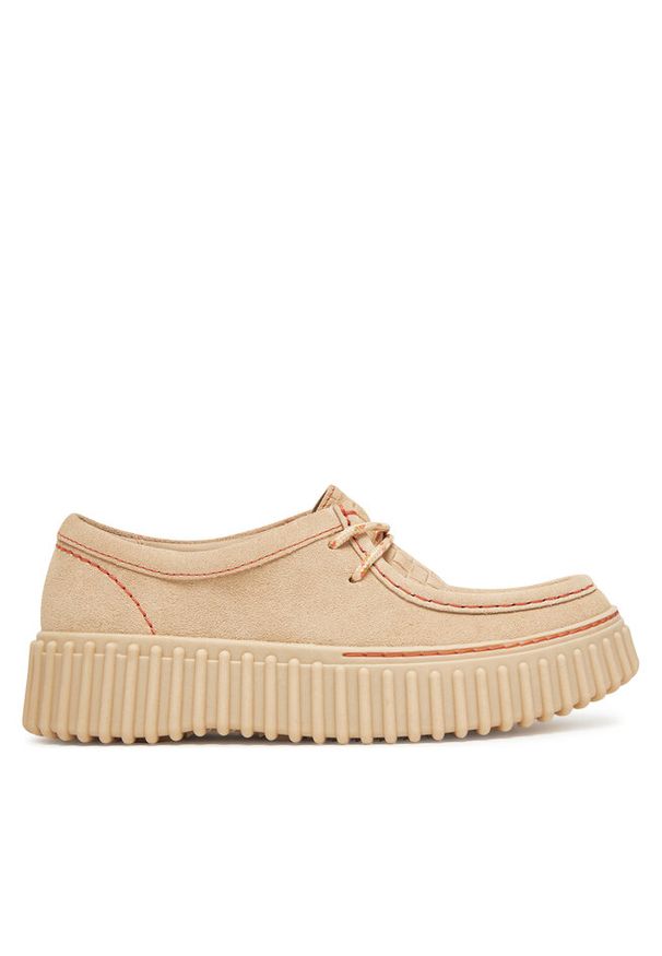 Półbuty Clarks. Kolor: kremowy