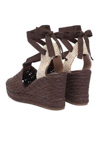 Weekend Max Mara Espadryle 2615521155670 Brązowy ciemny. Kolor: brązowy. Materiał: skóra #5