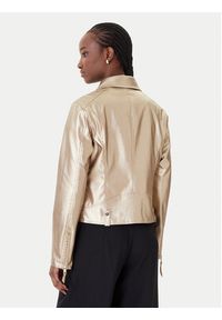 Rinascimento Kurtka z imitacji skóry CFC0124665003 Złoty Regular Fit. Kolor: złoty. Materiał: skóra #2