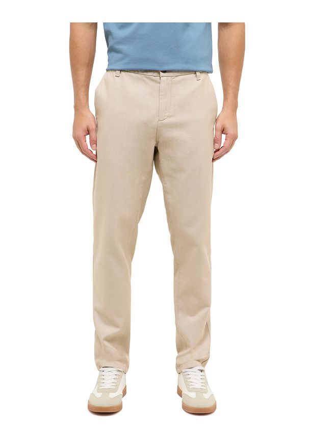 Męskie Spodnie Materiałowe Mustang Style Daytona Chino Beige Melange 1017075 3347. Materiał: materiał