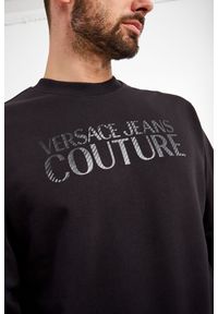 Versace Jeans Couture - Bluza VERSACE JEANS COUTURE. Materiał: bawełna. Długość rękawa: długi rękaw. Długość: długie. Wzór: nadruk